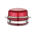 5ml 15ml 20ml 30ml 50ml 100ml 200ml Ronda Red Acrílico Cosméticos Cream Jar Empaquetado